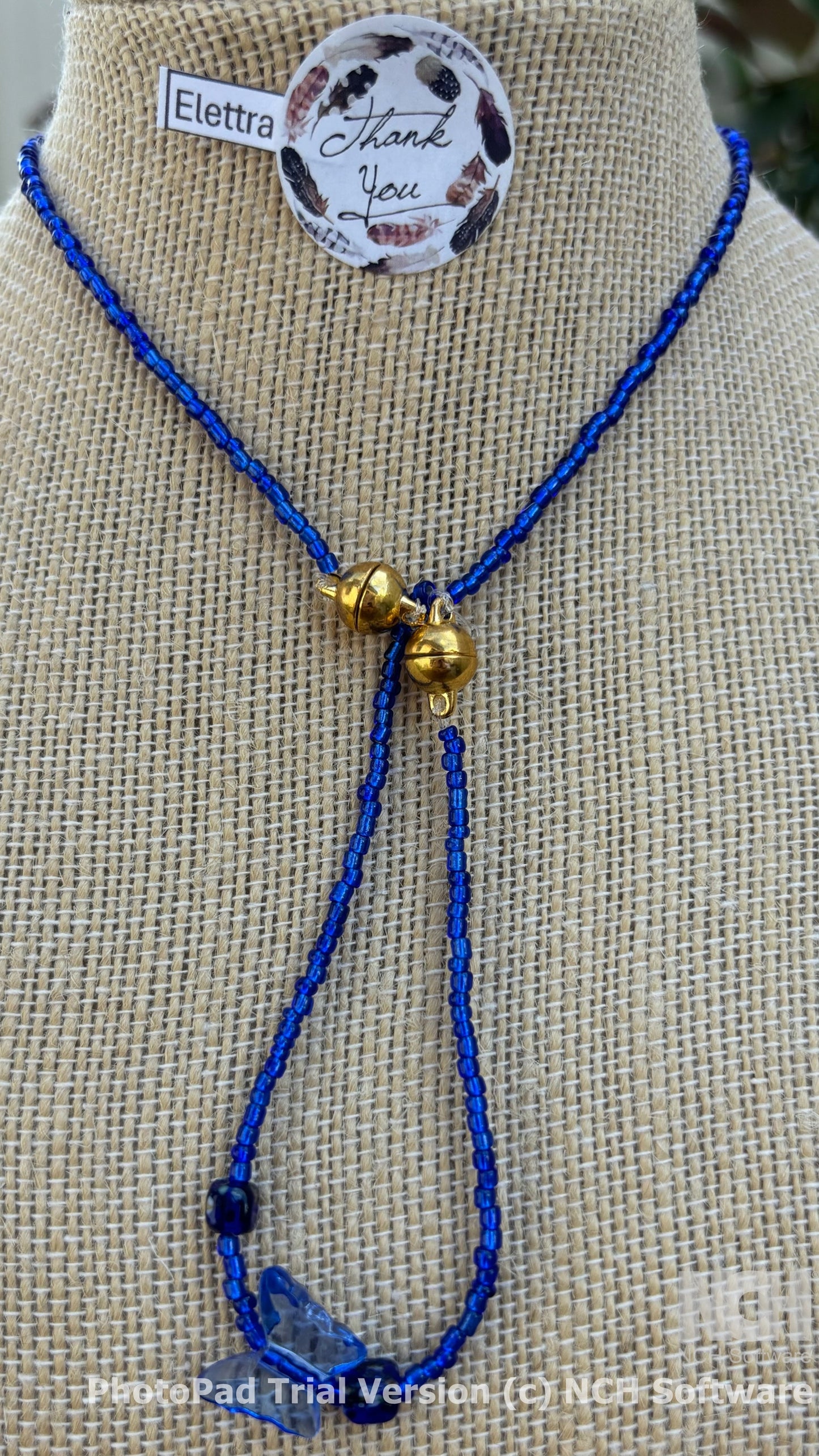 Elettra - Elegant Blue Beaded Necklace and Bracelet Set Kyanite is believed to help with stress relief, communication, and spiritual growth. It's said to align the chakras and promote a sense of calm and balance.