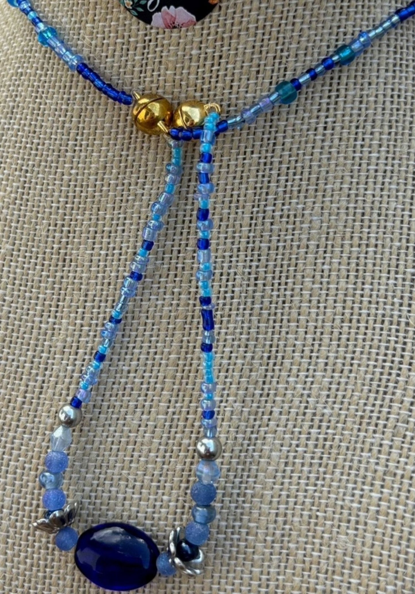 Addison - Ocean Dreams Exquisite Blue Beaded Necklace. Each necklace is individually crafted, ensuring a unique and special piece.