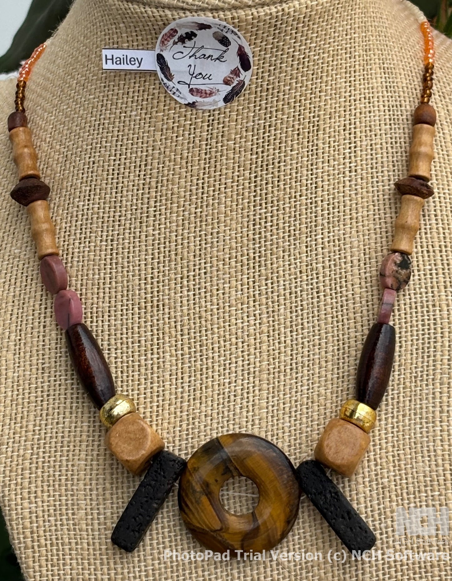 Hailey - Wanderlust Wonder, Earth Tones Beaded Necklace