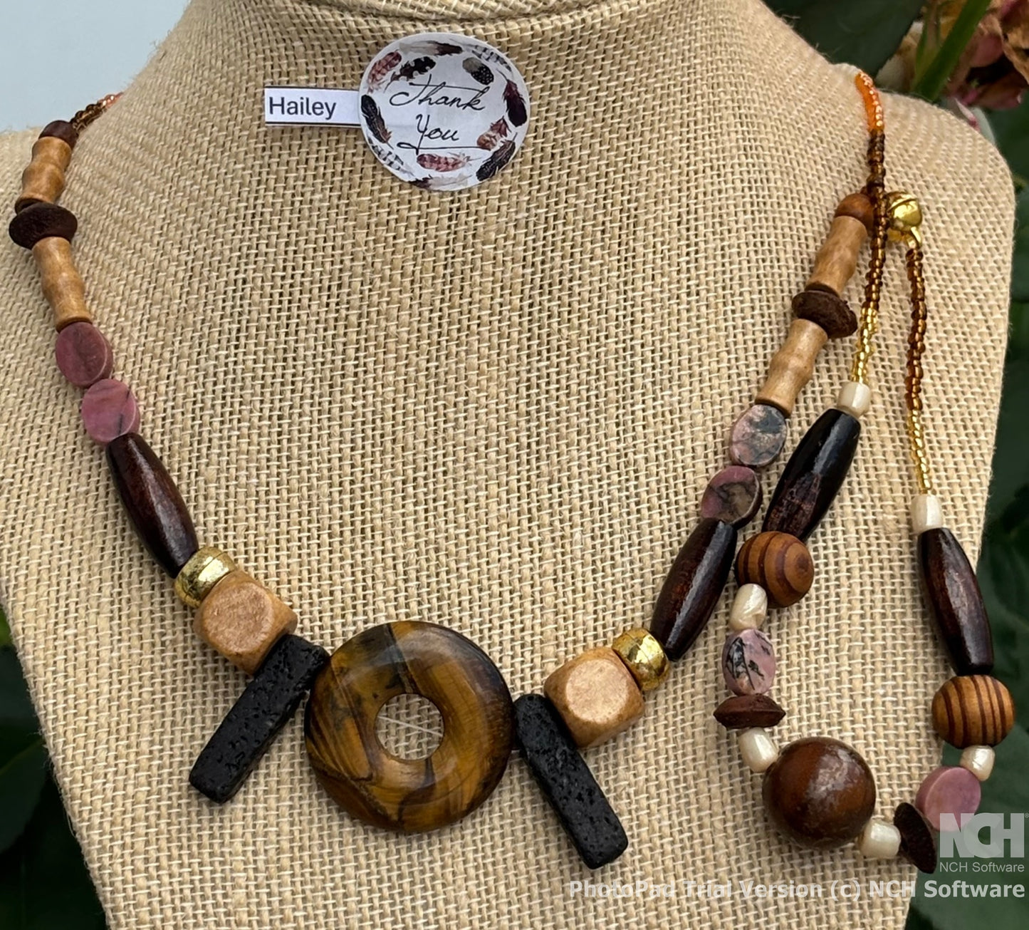 Hailey - Wanderlust Wonder, Earth Tones Beaded Necklace